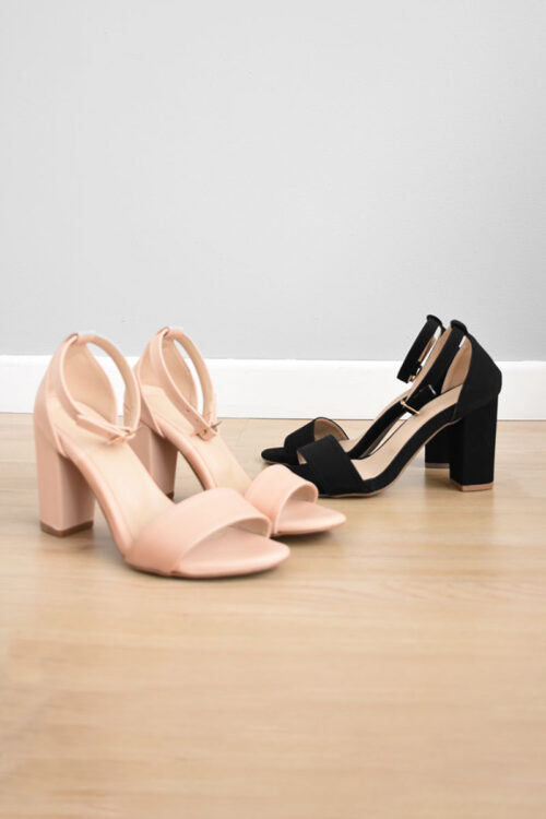 Sandalia Tacon Bajo Nude -50%