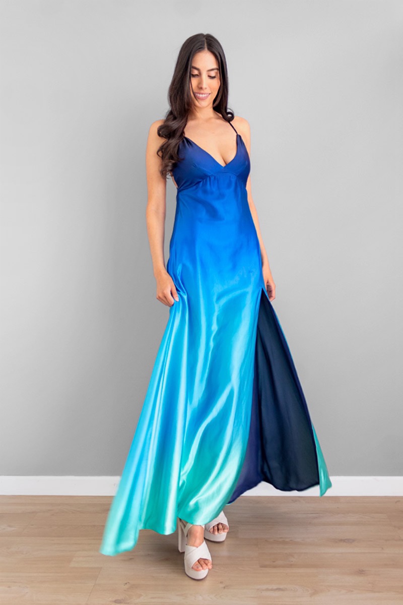 Vestidos en degrade largos deals