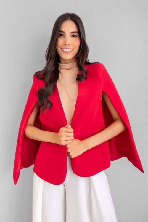 Blazer Capa Rojo