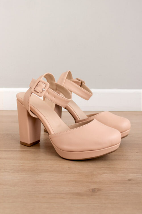 Tacones Cerrados Nude -50%