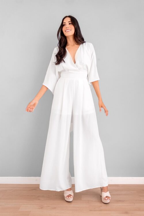 Jumper Manga Amplia Blanco