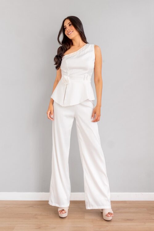 Palazzo Satin Blanco -50%