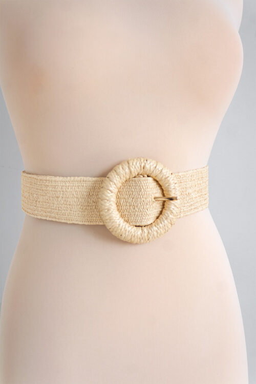 Cinturon Tejido Marfil -50%