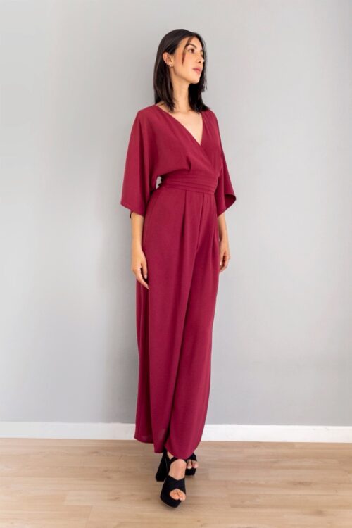 Jumper Manga Amplia Vinotinto