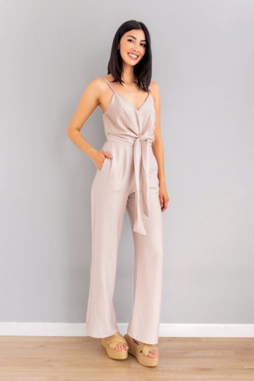 Jumper Top Con Lazo Marfil