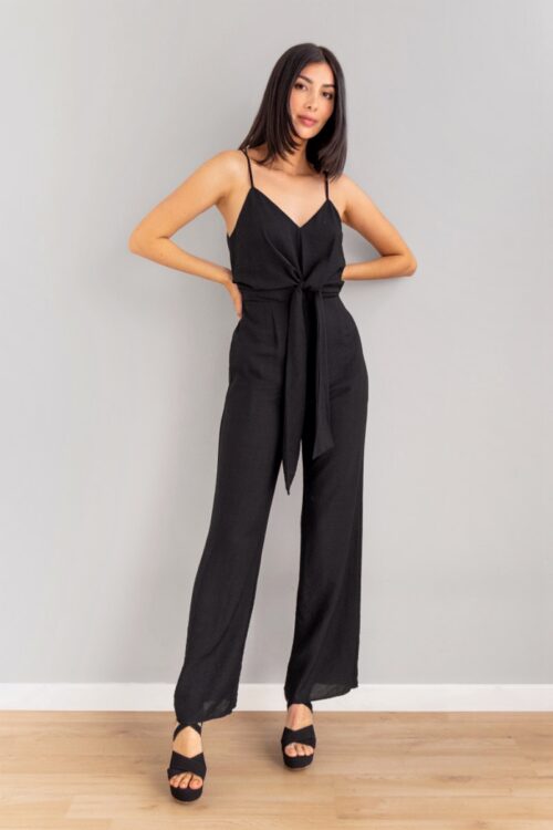 Jumper Top Con Lazo Negro