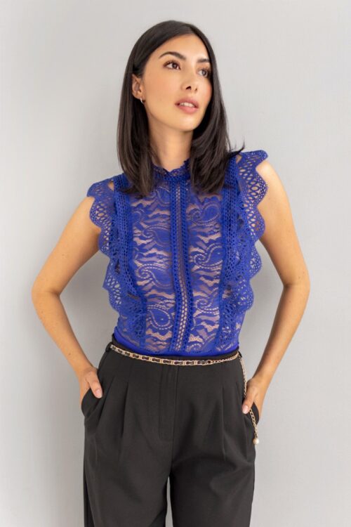 Body Bordado Azul