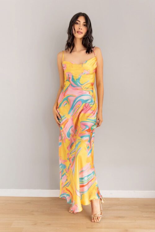 Vestido Midi Print Colores