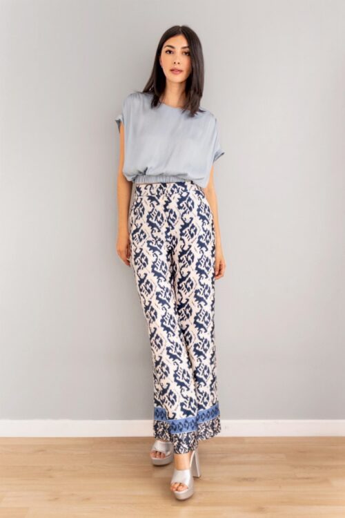 Palazzo Print Azul