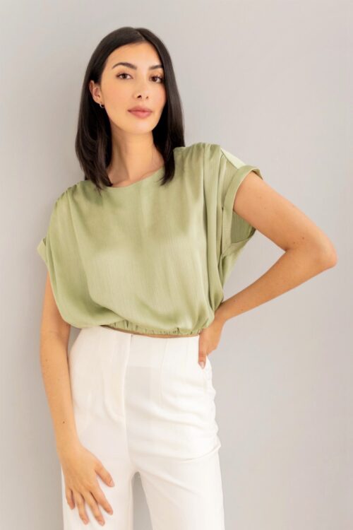Blusa Textura Sage