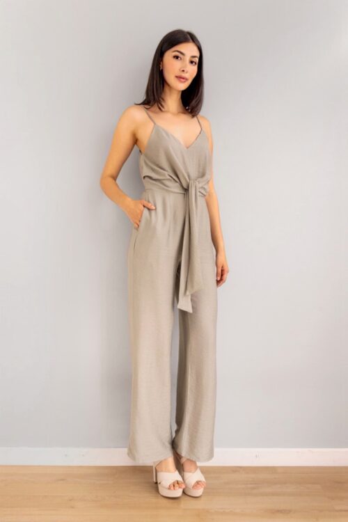 Jumper Top Con Lazo Verde