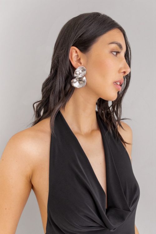 Aretes Maxi Plateados