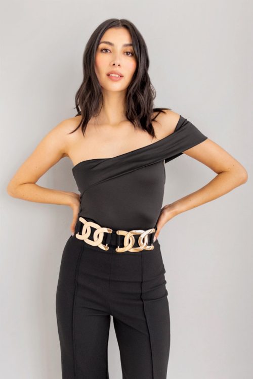 Body Bandeja Asimetrico Negro
