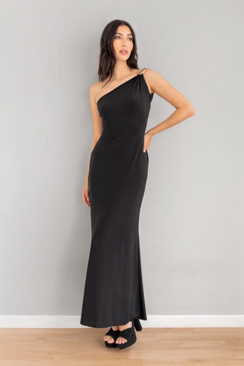 Vestido Mar Asimetrico Negro