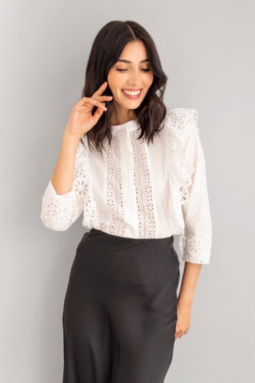 Blusa Ojalillo Blanca