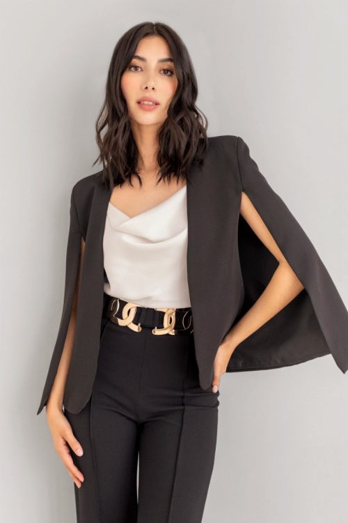 Blazer Capa Negro