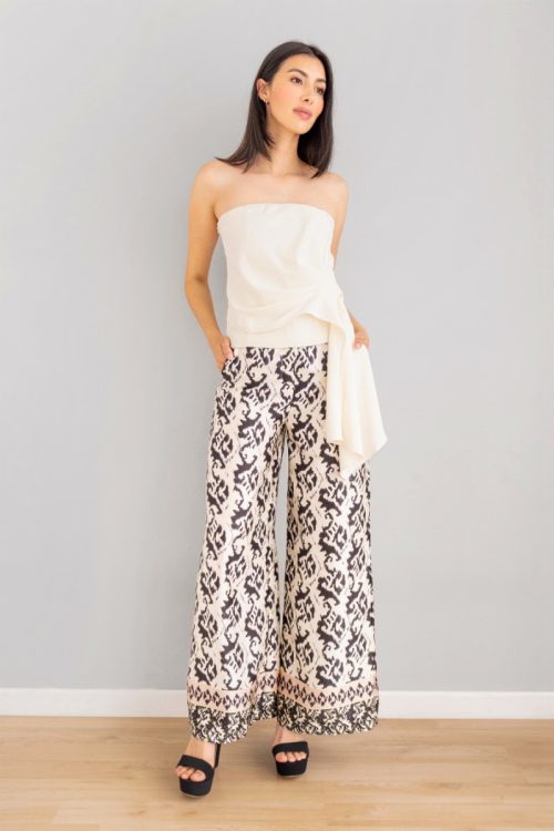 Palazzo Print Negro