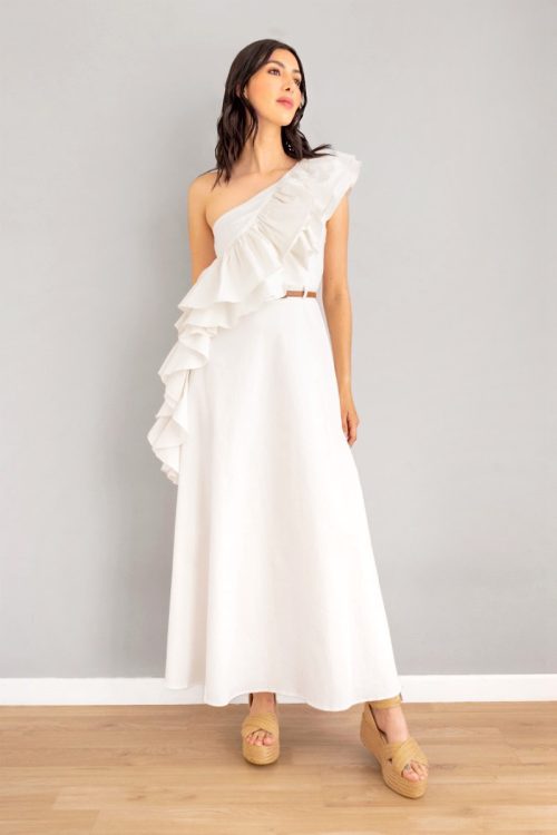 Vestido Bolero Cruzado Blanco