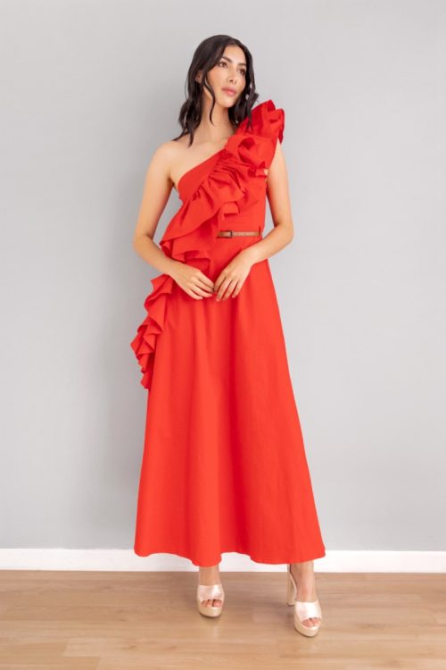 Vestido Bolero Cruzado Rojo
