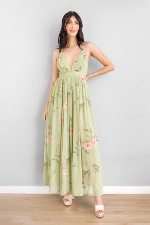 Vestido Print Primveral Verde