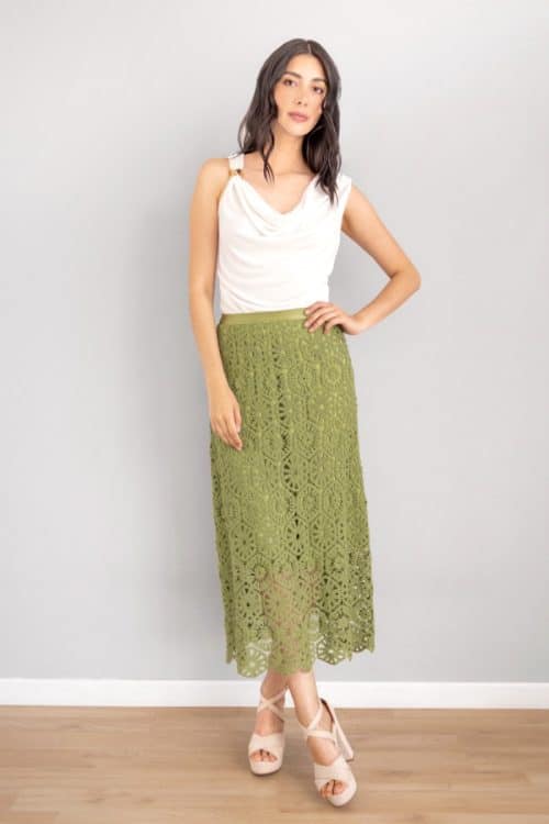 Falda Tejido Verde