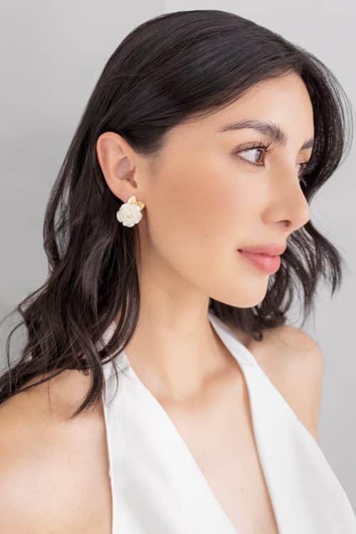 Aretes Rosa Marfil