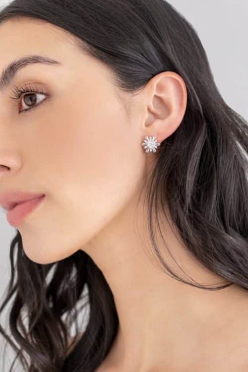 Aretes Estrellas Plateadas