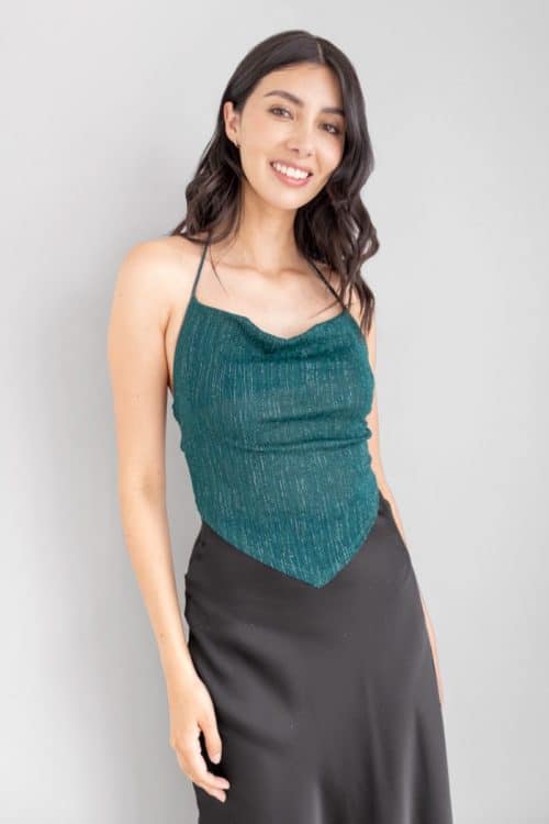Top Brillo Verde