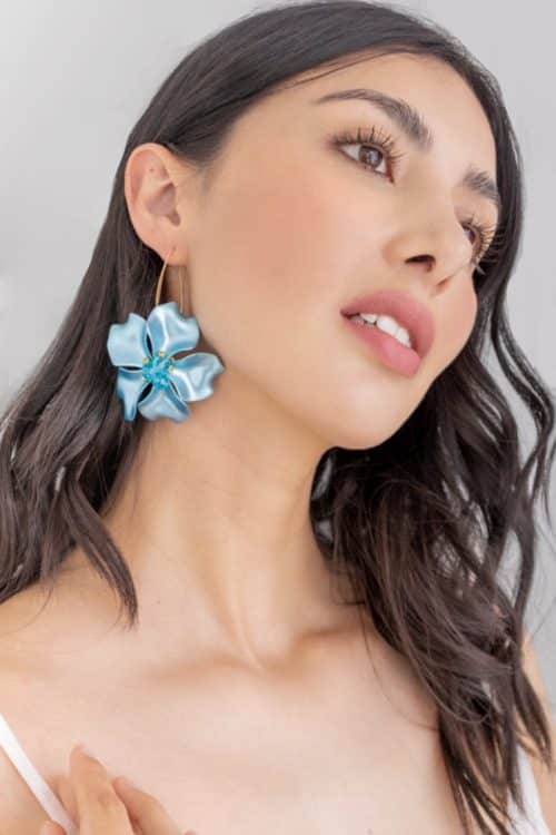 Aretes Flor Celeste