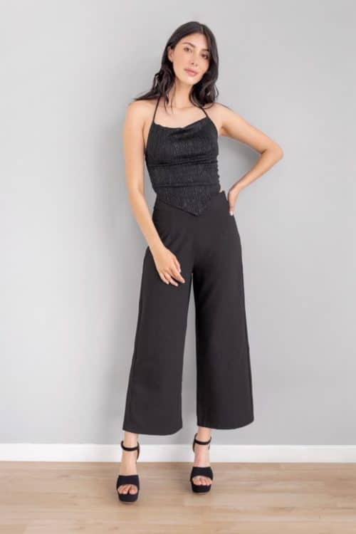 Pantalon Culotte Negro