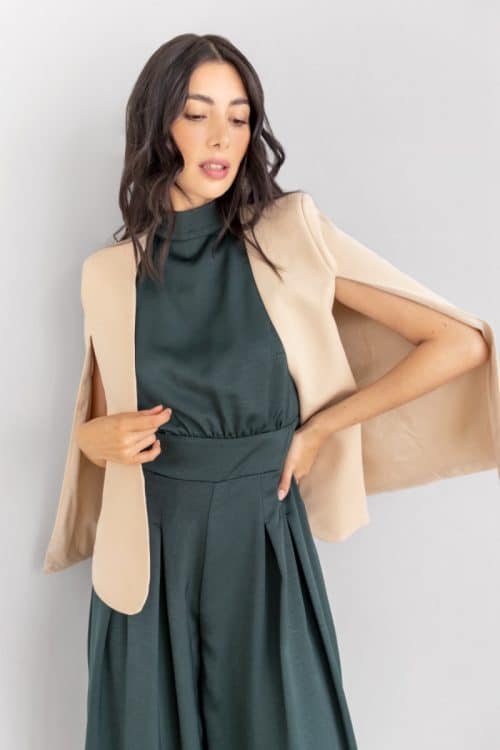 Blazer Capa Nude